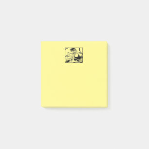 Biker Chick yellow 3x3 note pads
