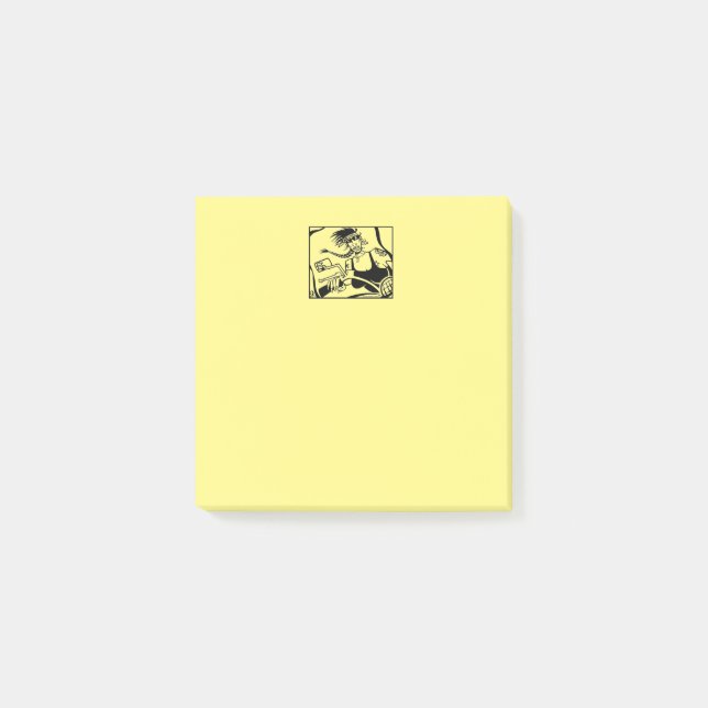 Biker Chick yellow note pads (Front)
