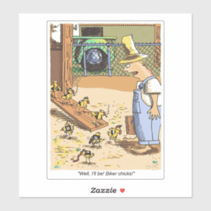 Biker Chicks contour sticker