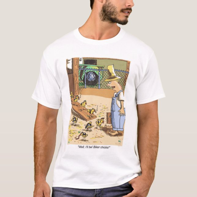 Biker Chicks white T-shirt (Front)