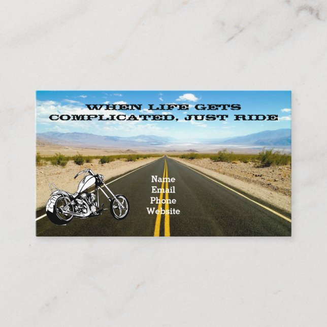 Biker Club Business Card (Front)