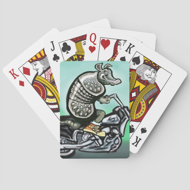 Biker Club Dillo Playing Cards (Back)