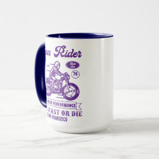 Biker Club Style Iron Rider Mug