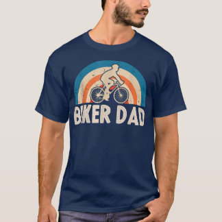 Biker Dad Bicycle Retro Cyclist Riding Bike 227 T-Shirt