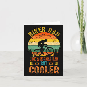 Biker Dad Bicycle Vintage Father's Day Design For Card