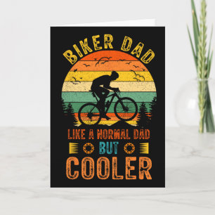 Biker Dad Bicycle Vintage Father's Day Design For Card