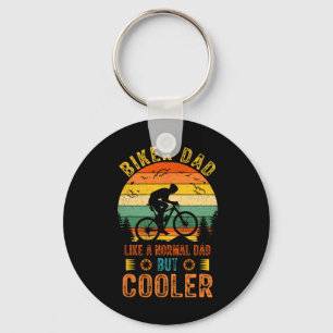 Biker Dad Bicycle Vintage Father's Day Design For Key Ring