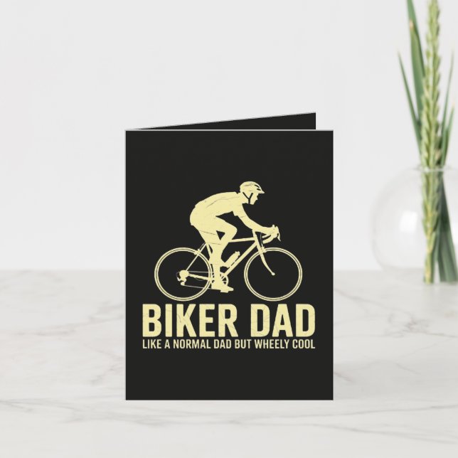 Biker Dad Like A Normal Dad  Holiday Card (Front)