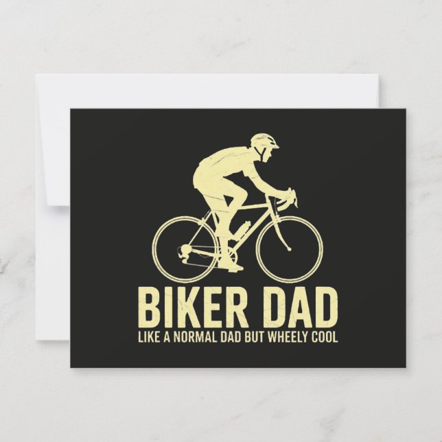 Biker Dad Like A Normal Dad Invitation (Front)