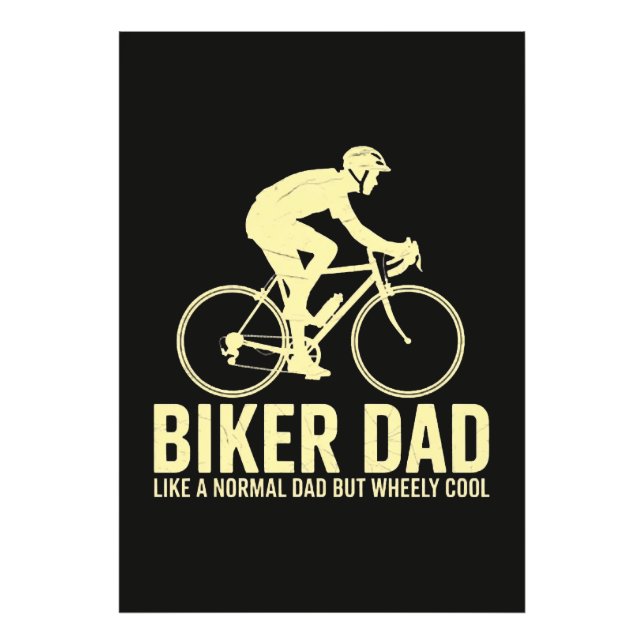 Biker Dad Like A Normal Dad Photo Print (Front)