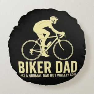 Biker Dad Like A Normal Dad Round Cushion