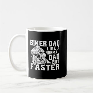 Biker Dad Motorcycle Christmas or Fathers Day Coffee Mug