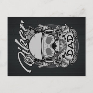 Biker Dad Postcard