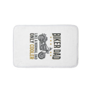 Biker Dad Vintage Motorcycle Quote Shirt_1 Bath Mat