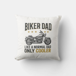 Biker Dad Vintage Motorcycle Quote Shirt_1 Cushion