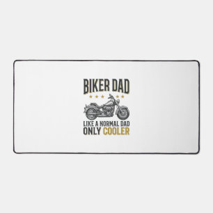 Biker Dad Vintage Motorcycle Quote Shirt_1 Desk Mat