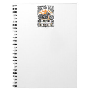 Biker Dad Vintage Motorcycle Vector Design_1 Notebook