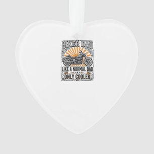 Biker Dad Vintage Motorcycle Vector Design_1 Ornament
