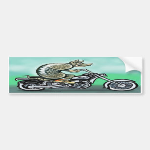 Biker Dillo Bumper Sticker