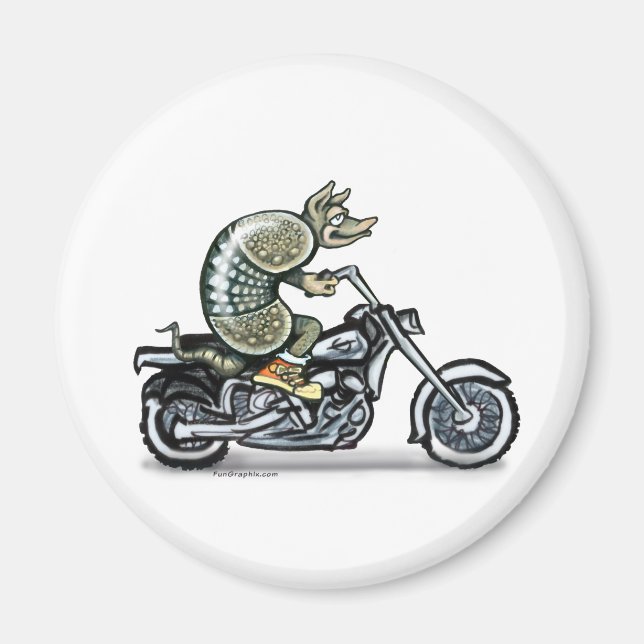 Biker Dillo Magnet (Front)