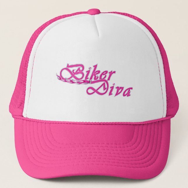 Biker Diva Trucker Hat (Front)