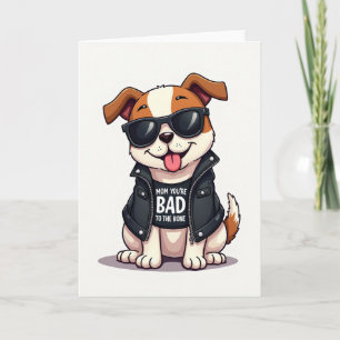 Biker Dog Sweet Mothers Day Card
