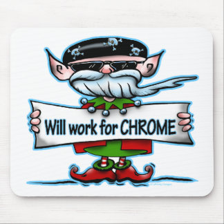 Biker Elf customisable holiday gifts Mouse Pad