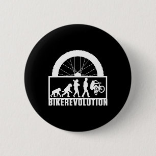 Biker Evolution Cycling Bike Bmx Mtb Mountain Biki 6 Cm Round Badge