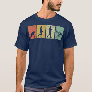 Biker Evolution Of Man Dirt Bike Motocross Funny V T-Shirt