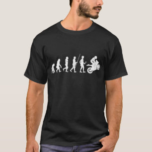 Biker Evolution with Wheelie Motorcycle T-Shirt