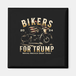 Biker For Trump 2024  Magnet