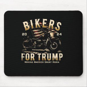 Biker For Trump 2024  Mouse Pad