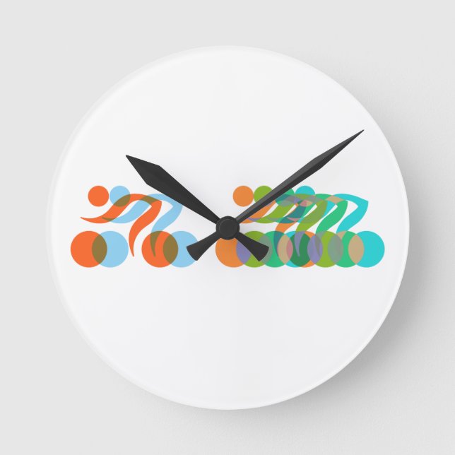 Biker freak round clock (Front)