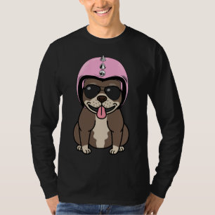 Biker French Bulldog For Women T-Shirt