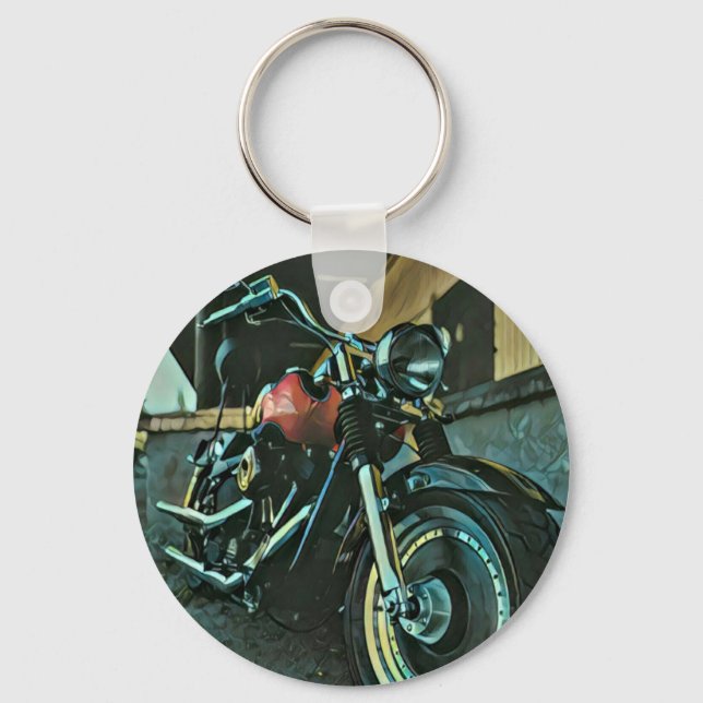 Biker gifts key ring (Front)