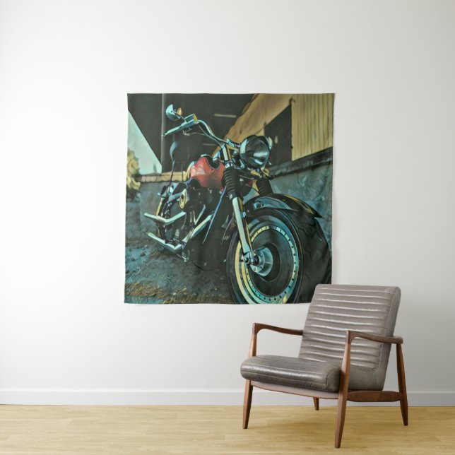 Biker gifts tapestry (In Situ)