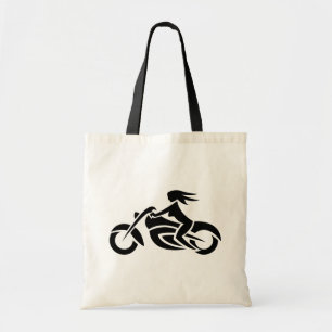 Biker Girl Tote Bag