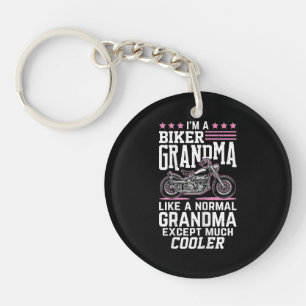 Biker Grandma - Motorbike Grandma Biker Grandma Key Ring