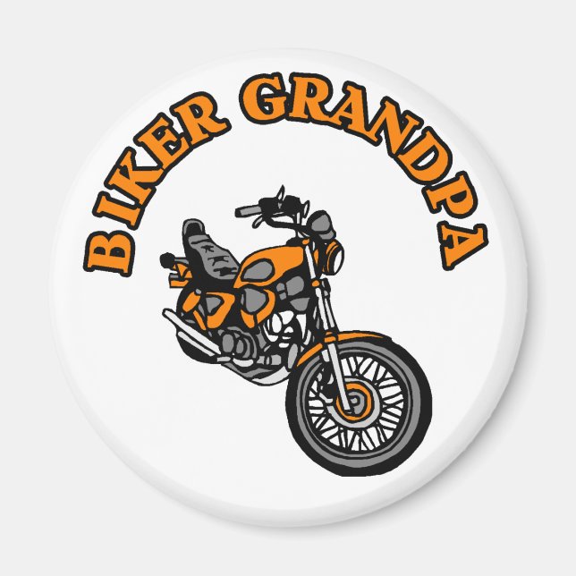 BIKER GRANDPA MAGNET (Front)