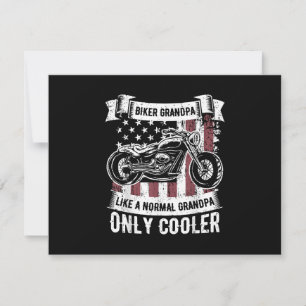 Biker Grandpa Ride Motorcycles Motorcycle Lovers R Thank You Card