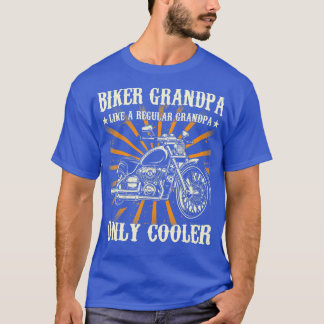 Biker grandpa vintage motorcycle grandfather motor T-Shirt
