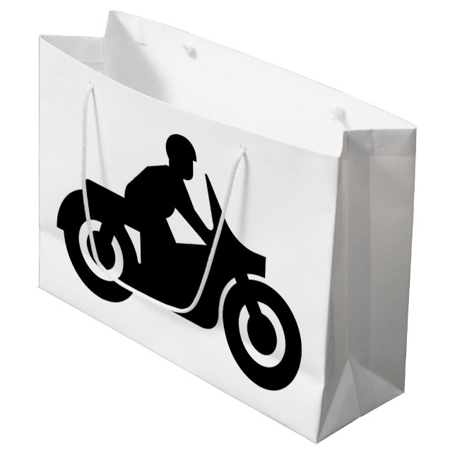 BIKER GUY LARGE GIFT BAG (Front Angled)