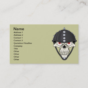 Biker Helmet Skull design for Motorcycle Riders Business Card