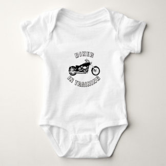 biker in training baby bodysuit