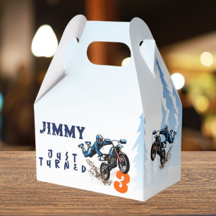 Biker Kid Dirt Stunt Bike Birthday Favour Box