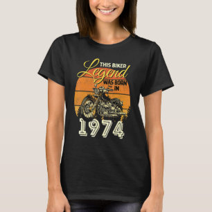 Biker Legend Men Motorcycle Biker Legend Was Born  T-Shirt