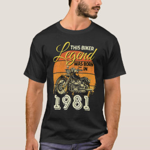 Biker Legend Men Motorcycle Biker Legend Was Born  T-Shirt