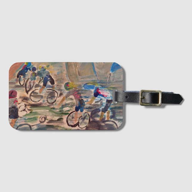 Biker Luggage Tag (Front Horizontal)
