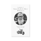 Biker Memorial Photo Prayer Card