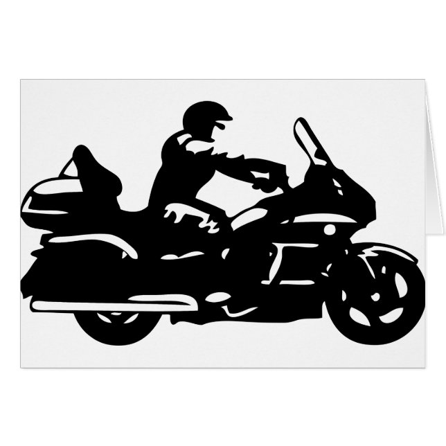 biker motorcycle moto goldwing (Front Horizontal)